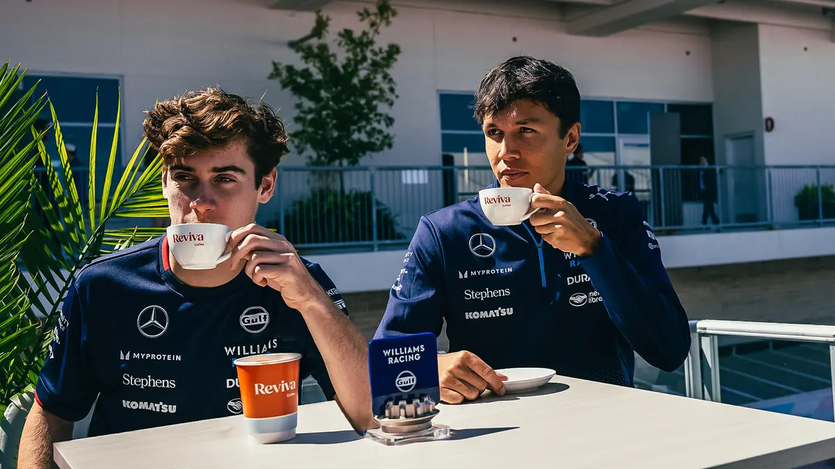 Gulf lança café Reviva na Fórmula 1 em parceria com Williams