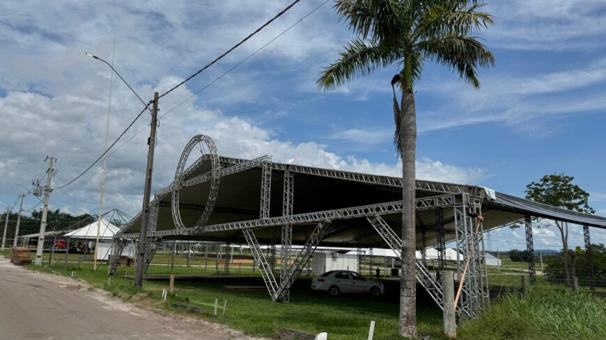 12ª Rondônia Rural Show Internacional: começa montagem de estrutura