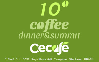 Cecafé realizará 10º Coffee Dinner & Summit em julho de 2025, em Campinas (SP)
