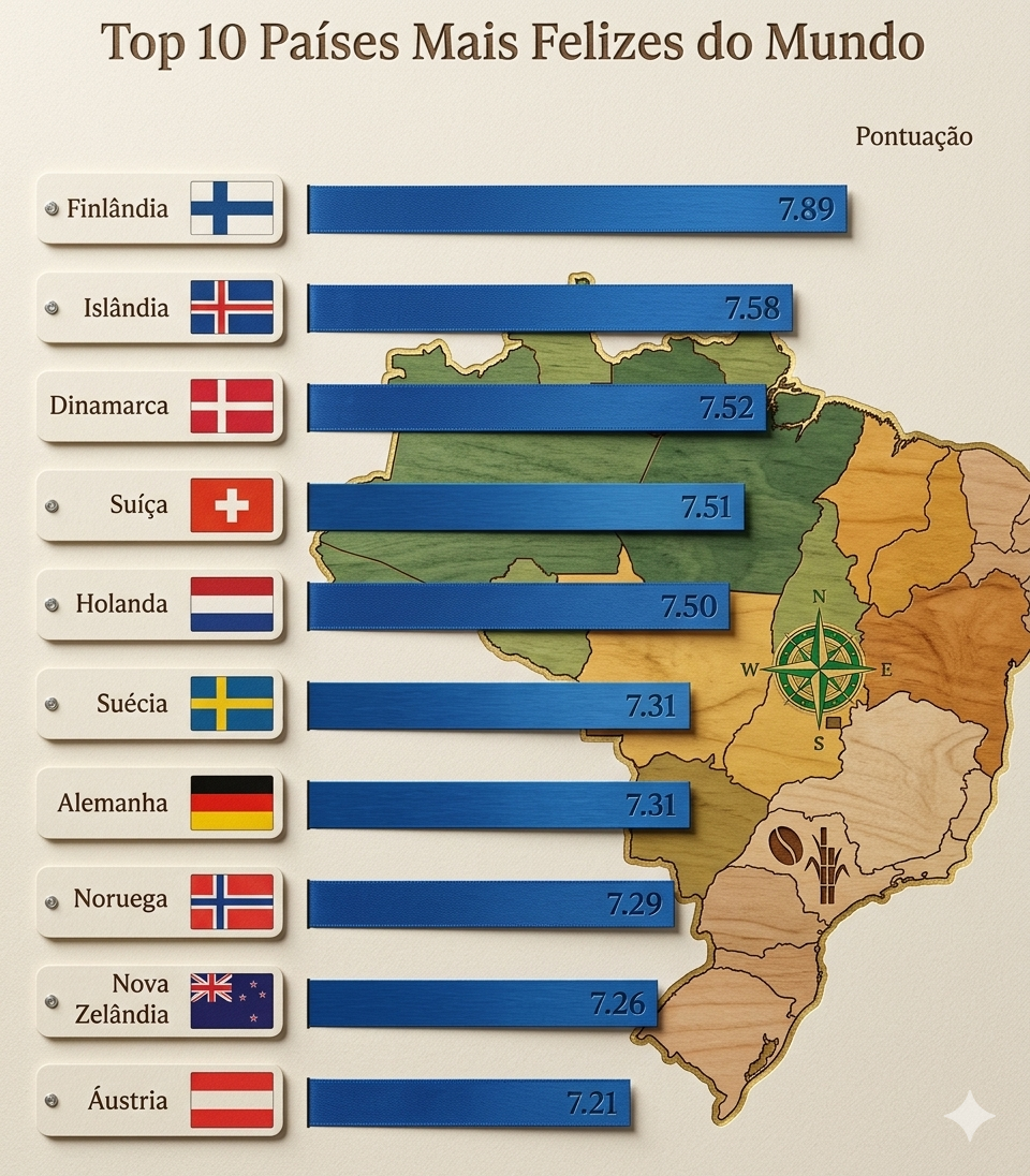 Por que alguém deixaria o país mais feliz do mundo para viver no Brasil?