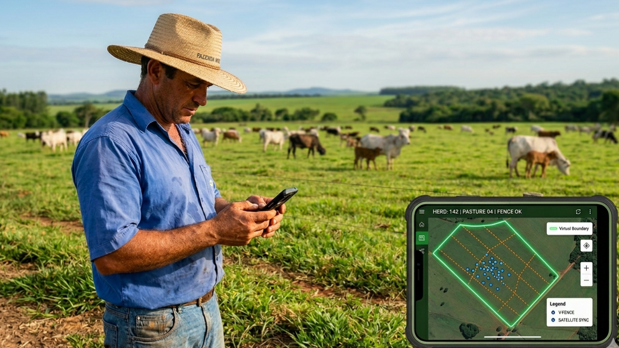 Você guiaria seu gado pelo celular? Essa tecnologia já faz isso