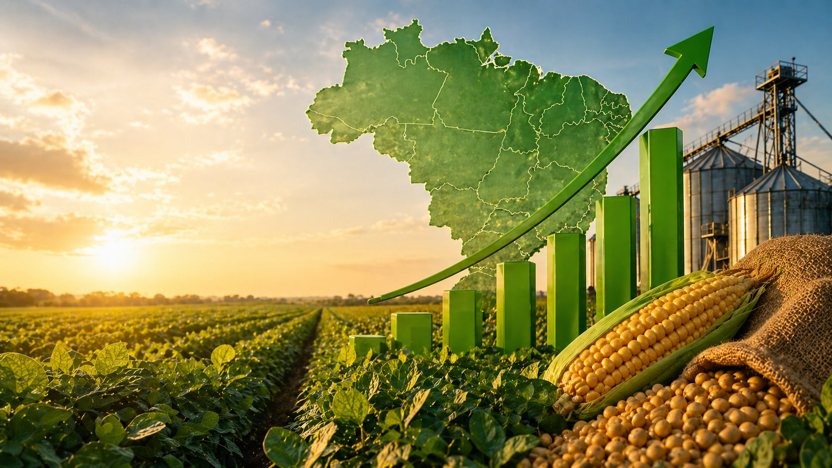 PIB do agronegócio brasileiro teve alta de 12,2%
