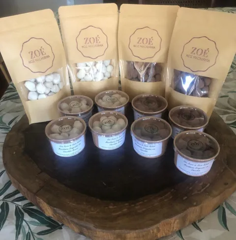 macadamia zoe na embalagem