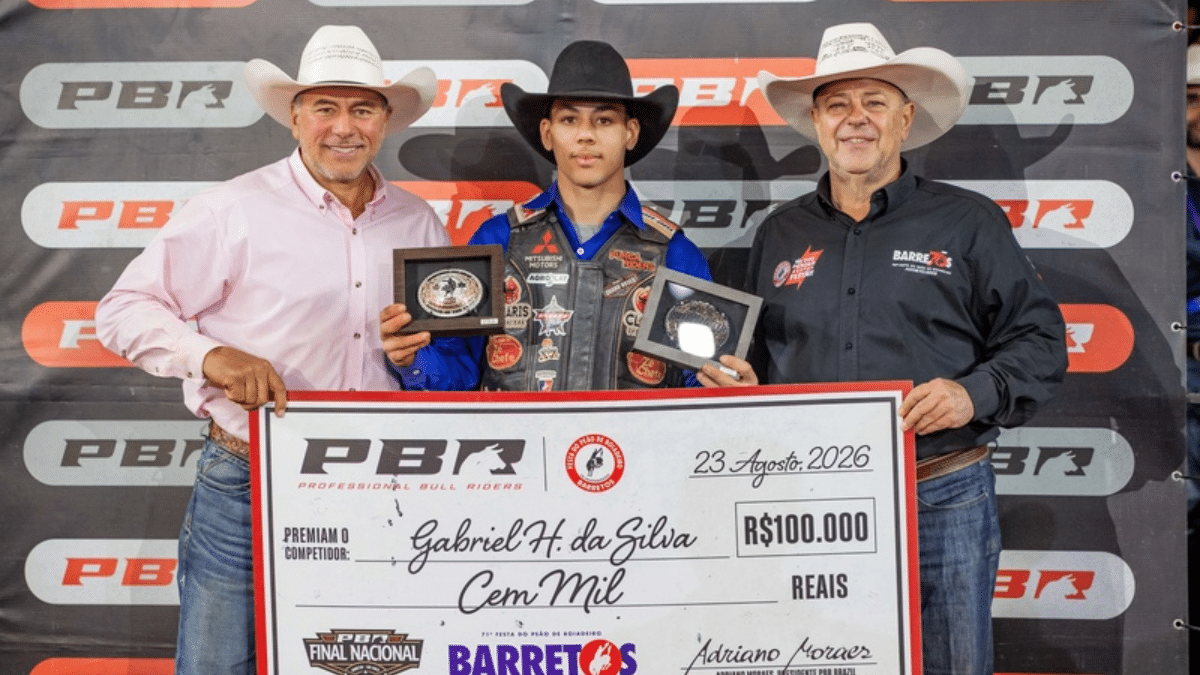 Gabriel Henrique da Silva é campeão da etapa Barretos da PBR Brazil