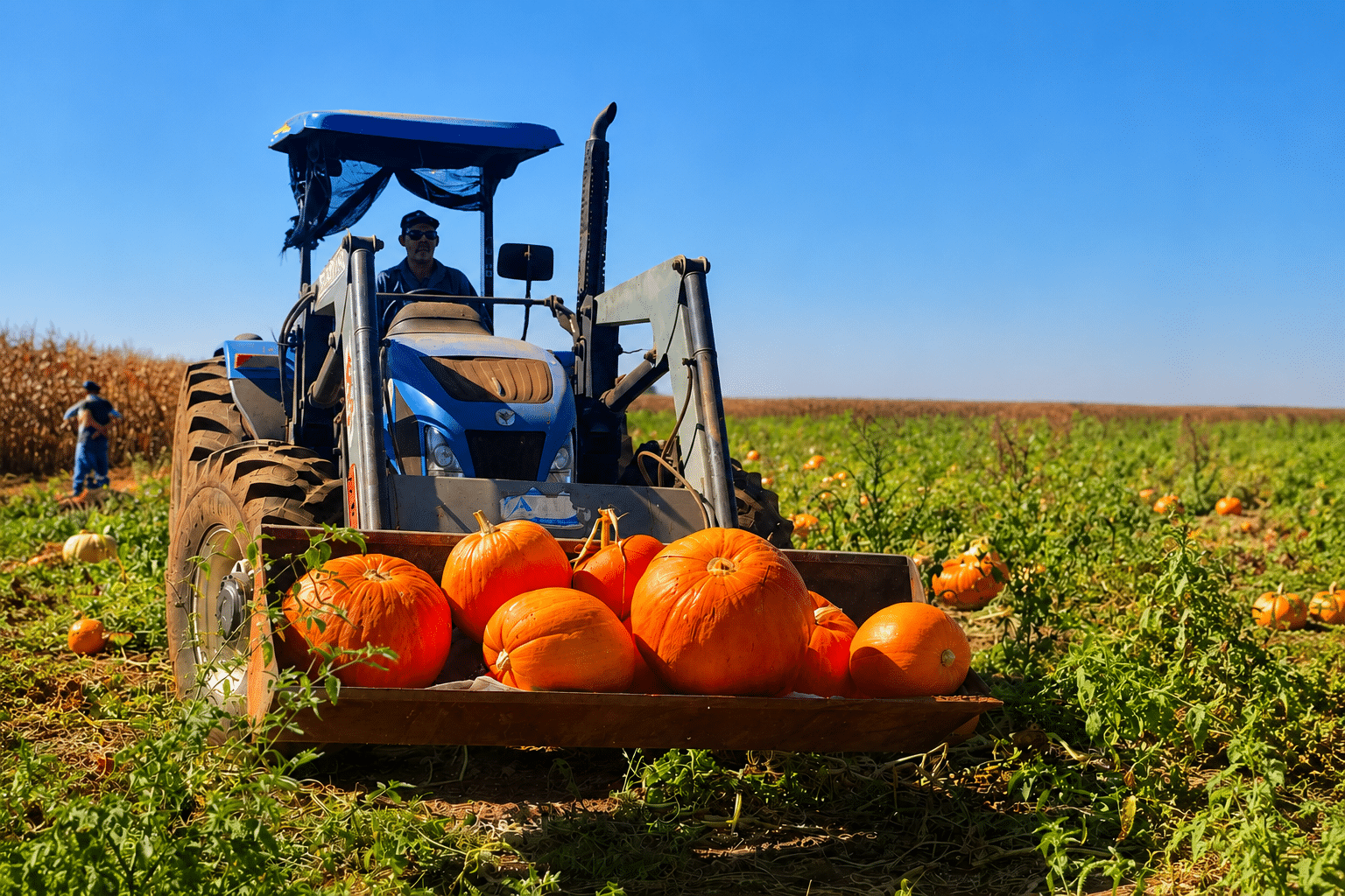 Cidade do agro em Goiás cultiva abóboras gigantes para decorar ruas