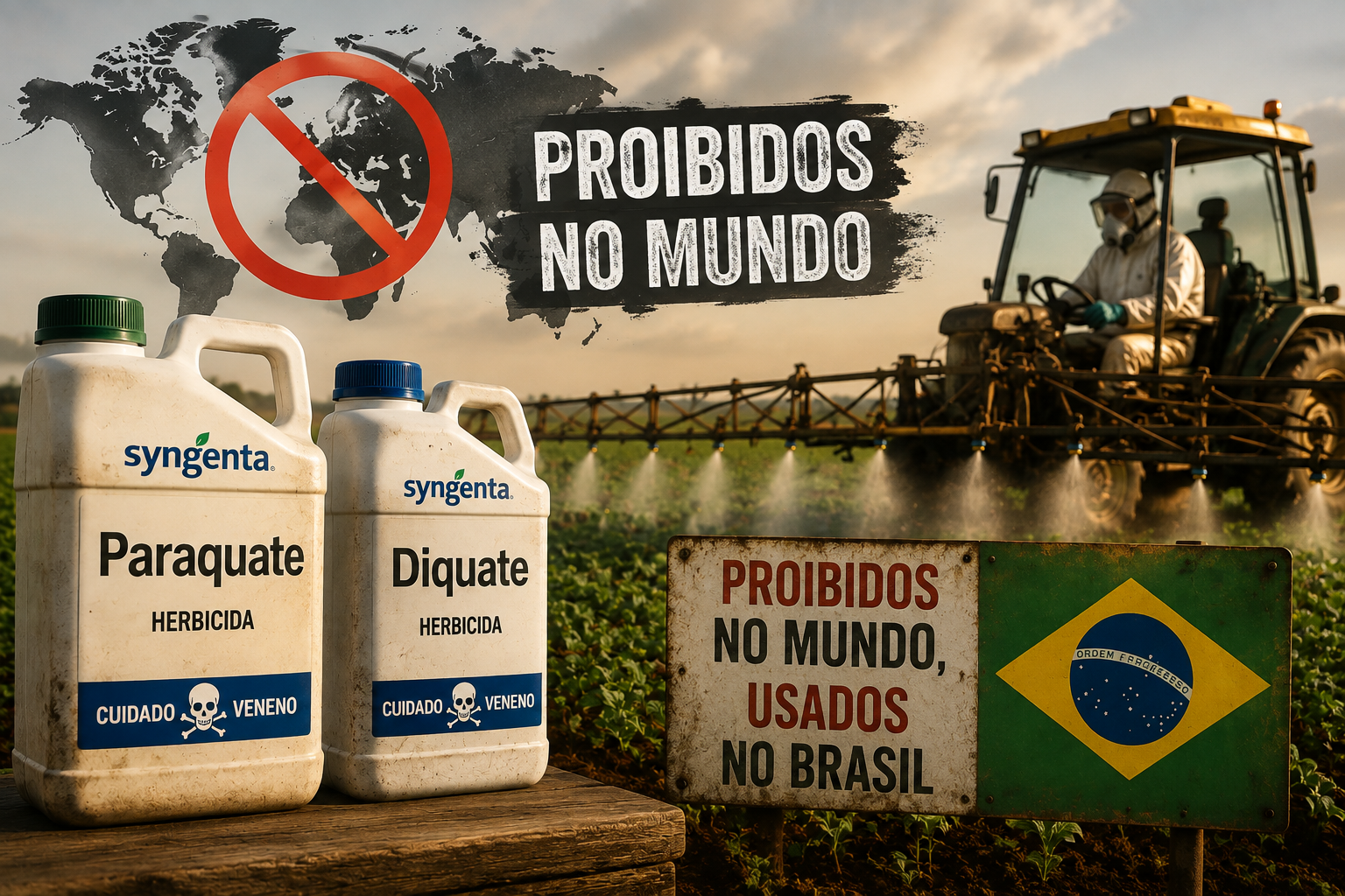 Herbicida banido na Suíça e na UE avança no Brasil. Saiba qual