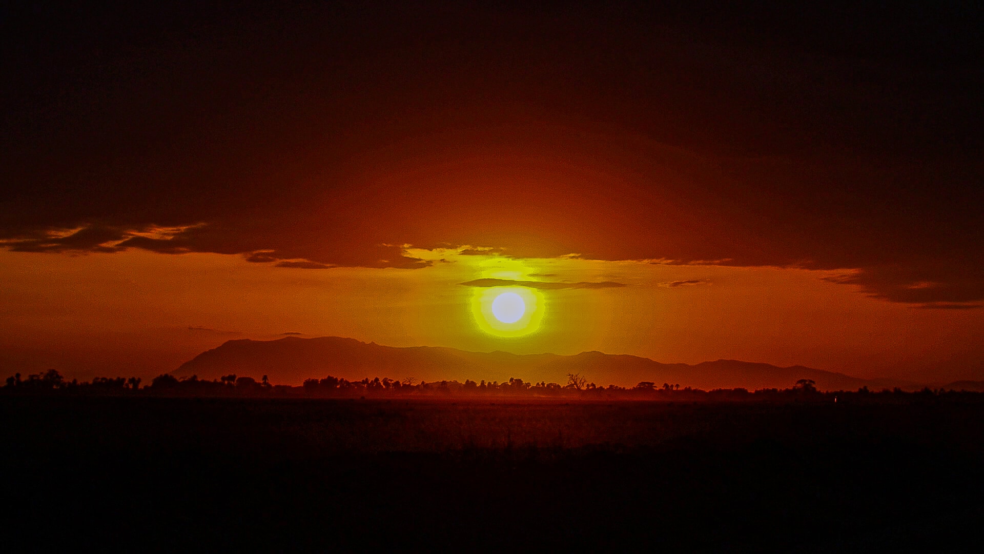 por do sol na Africa